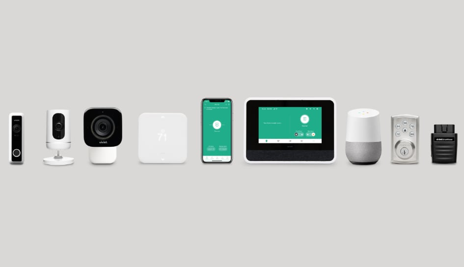 Vivint home security product line in Riverside